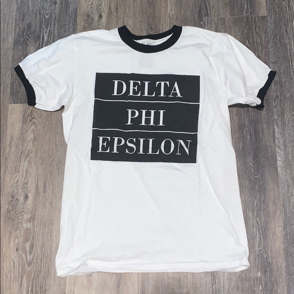 Gildan Delta Phi Epsilon Black and white T